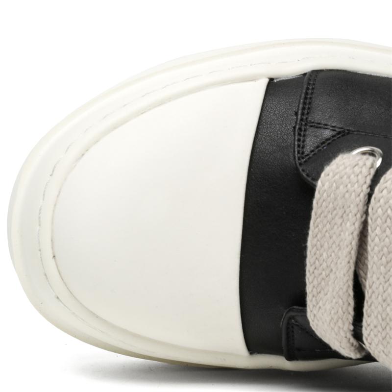 Niche Brand Original Design New Street Style Boots For Men's Black White Matching Height Increasing Shoes Teenagers Daily Dress