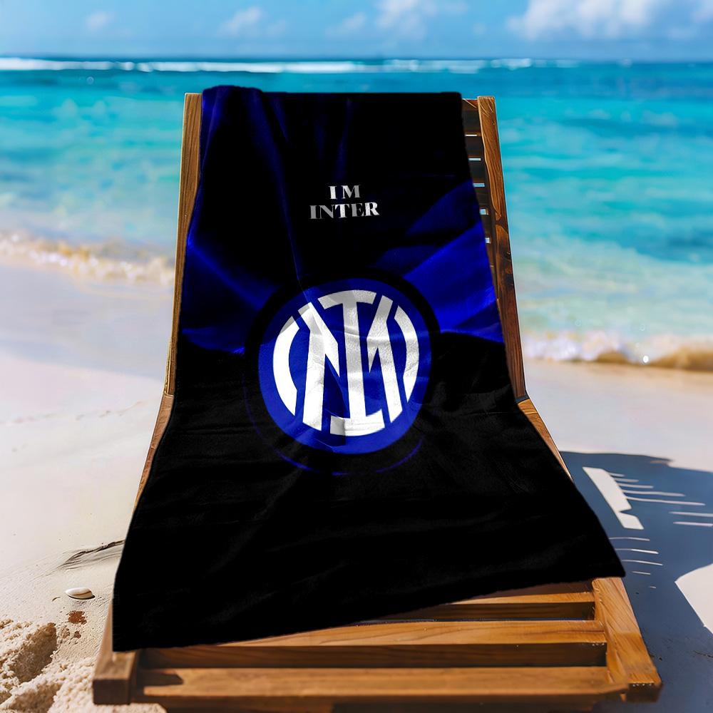Inter Milan Beach Towel Quickdry Soft Microfiber Comfortable Lightweight Portable For Swimmingbeachcamping Travel Beach Accessoriesgym