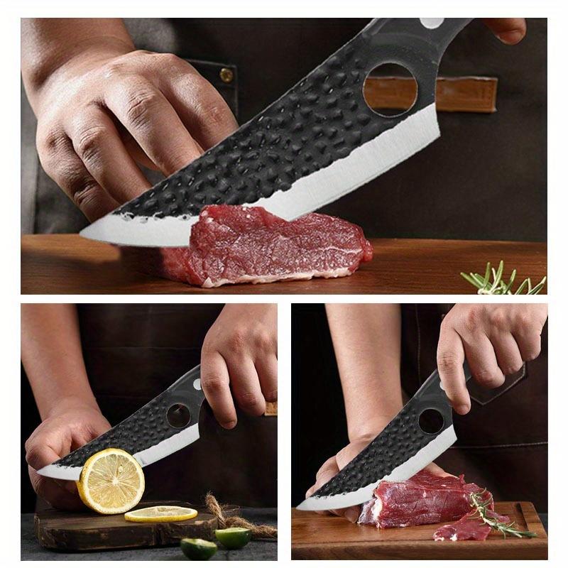 3PCS Stainless Steel Utility Knife Boning Knife Chef Knife for Cooking Small Pocket Kitchen Knife with Sheath