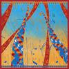 Silk Scarf Square 86x86cm Double-sided Print Chinese Style Original Design 100%