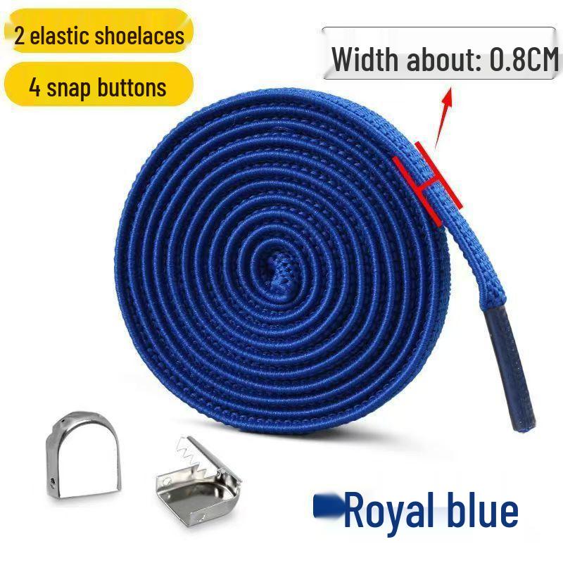 8mm Elastyczne sznurówki bez wiązania z klamrą zatrzaskową dla mężczyzn i kobiet
