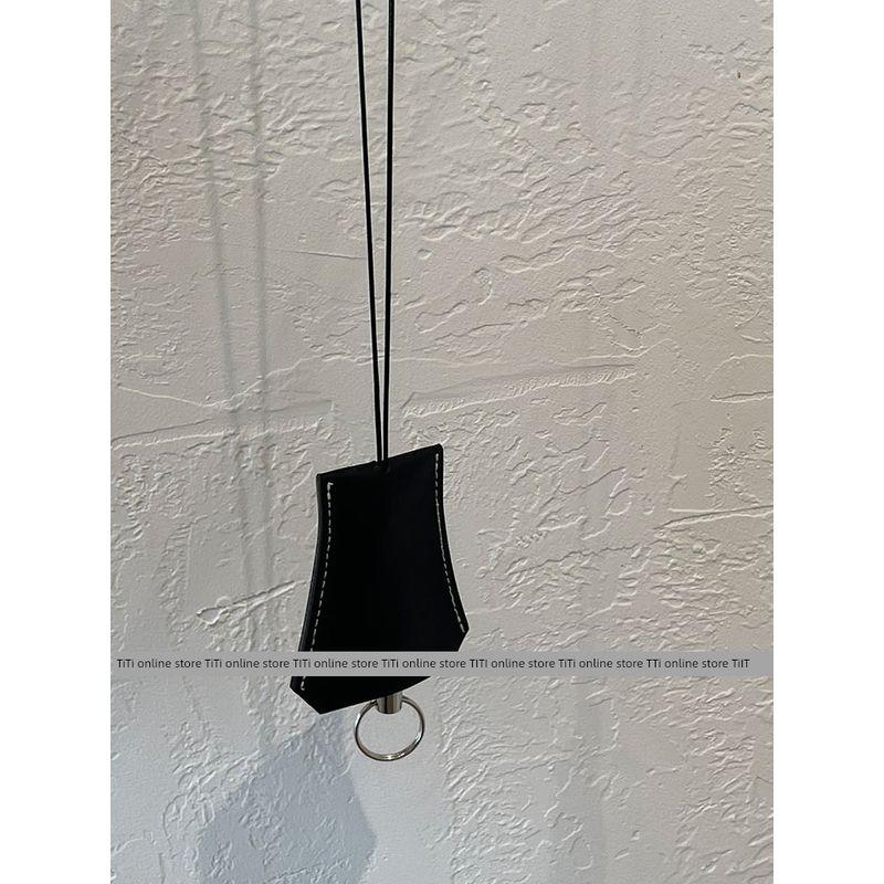 

Моделирование артефакта! Первый слой коровьей кожи Выдвижной Холтер Ключница Модный Мини-брелок Чехол для очков Холтер Black Keychain