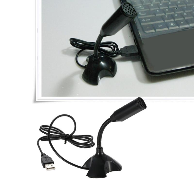 USB Computer Microphone High Sensitivity Condenser Mic 360 Degree Omnidirectional Pickup for Online Meetings Streaming