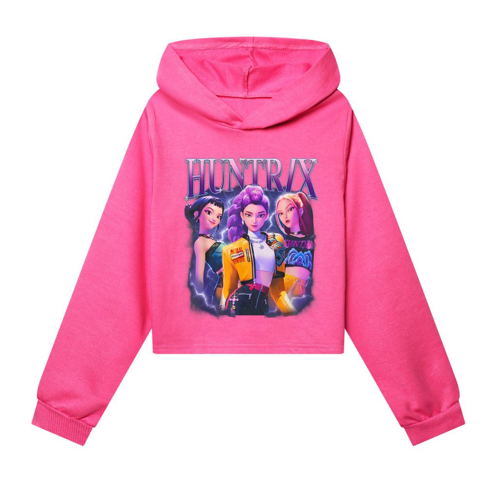 

5050 Kids Girls POP Singer Rumi Mira Zoey Printed Casual Long Sleeves Hoodies Sweatshirt Top 170cm рожевий червоний колір