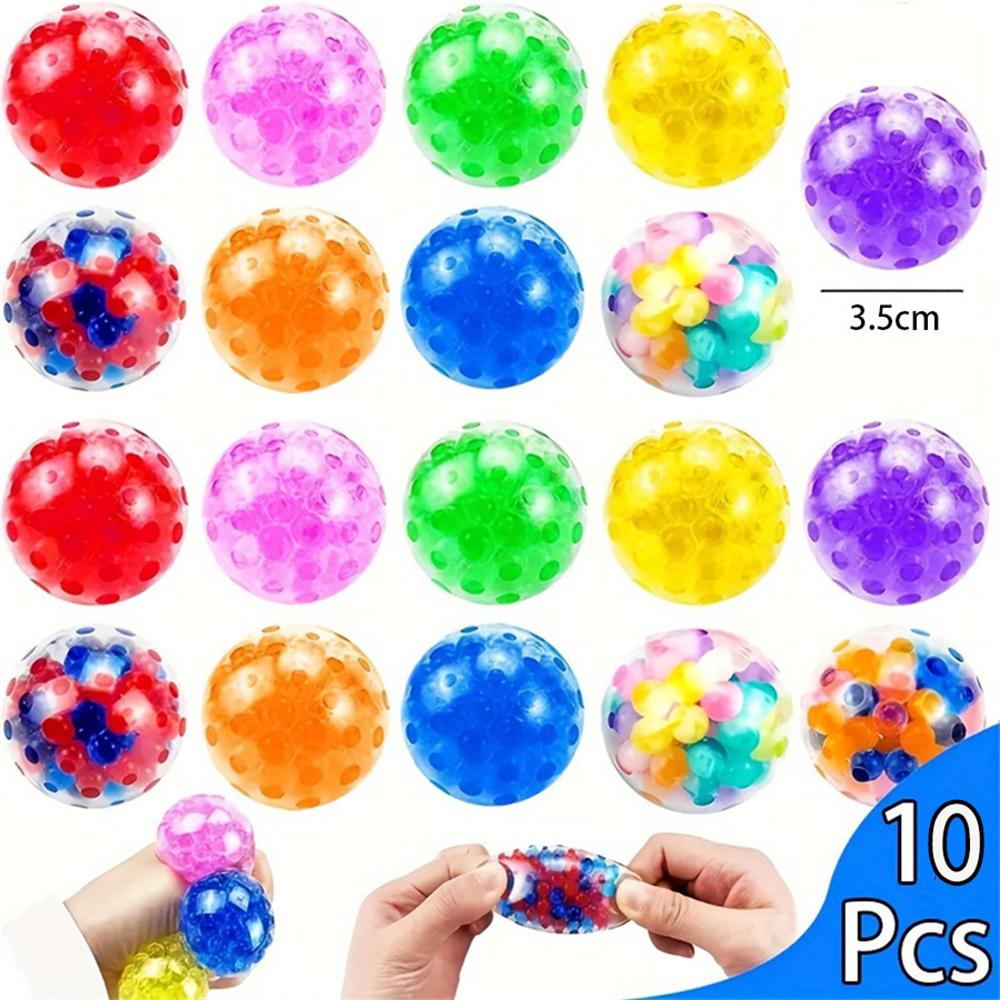 5/10Pcs Squishy Balls For Kids Adults Stress Relief Small Squeeze Fidget Balls Set Autism Hyperactivity Increase Entertainment