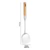 Ru Han Wooden Handle Stainless Steel Spatula and Slotted Spoon Set