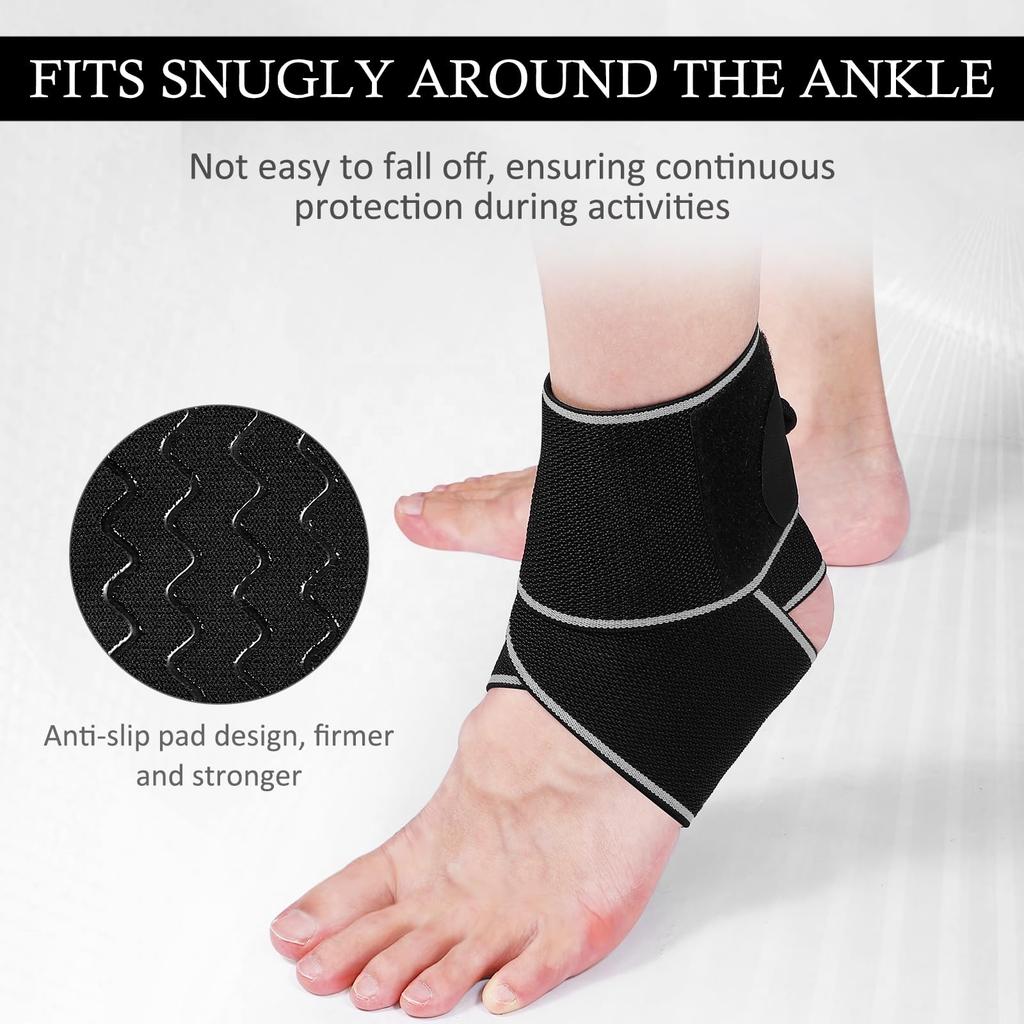 Adjustable Customized Compression Wrap Basketball Sport Ankle Brace