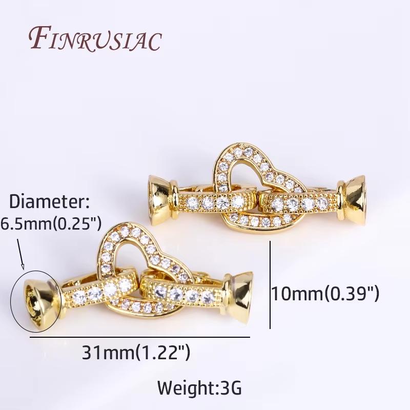 Pearl Clasps 18K Gold Plated Necklace Clasp For Jewelry Connectors DIY Bracelets Accessories,Locks For Jewelry Making Supplies