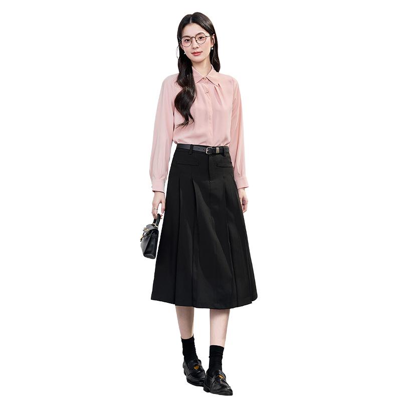 Women's French High-End White Shirt - 2026 Spring/Autumn Professional Formal Wear