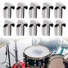 10Pcs Drum Claws Hooks with Rubber Gasket Percussion Drum Claws Hook Hardware for Snares Drum Percussion Instrument Part