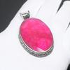 Kashmir Ruby Gemstone Handmade 925 Sterling Silver Jewelry Lab Created Gemstone Ruby Pendant Handmade Pendant For Gifts