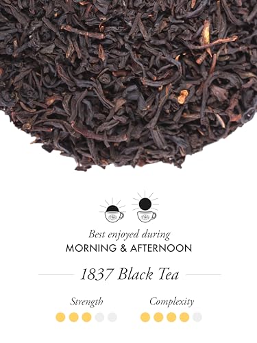 TWG Tea 1837 Black Tea | 100g Tinned Loose Tea | Signature Blend with Berry and Caramel Aromas | Tea Gift