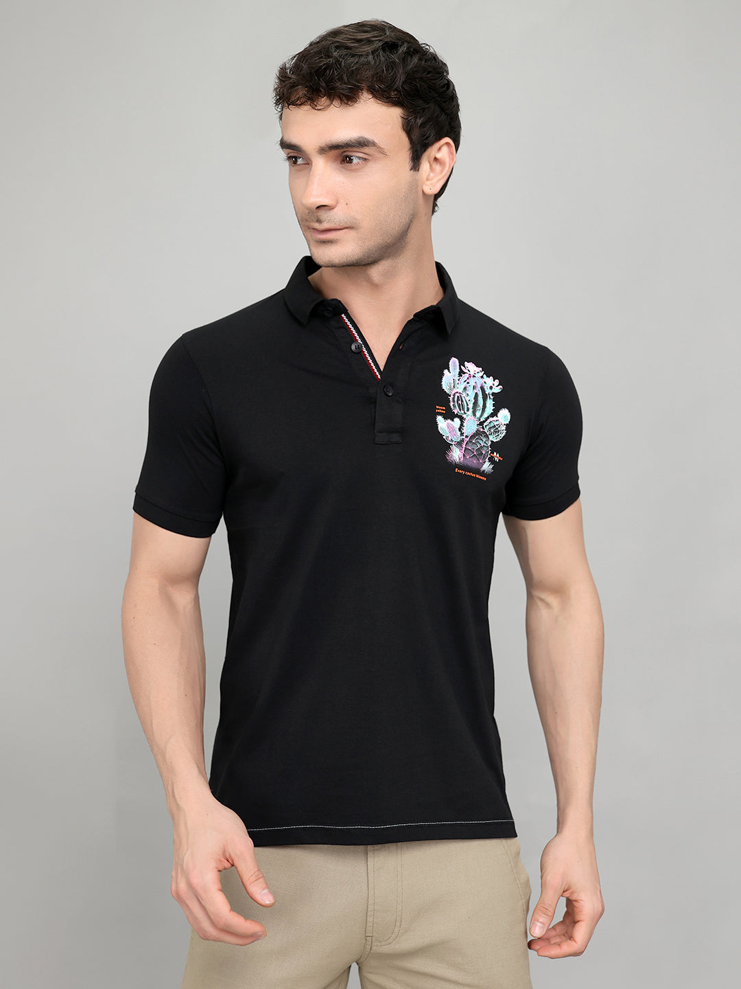 Monte Carlo Men Regular Fit Black Tshirt M чёрный