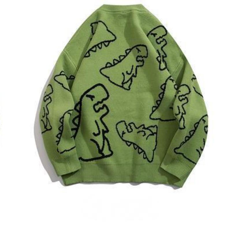 Neue Herbst Und Winter Trendy Street Cartoon Voll Gedruckt Rundhals Pullover Hip Hop Ins Lose Vielseitig Pullover Pullover Für männer