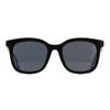 Gucci Elegant Statement Plate Frame Square Sunglasses Men's Black