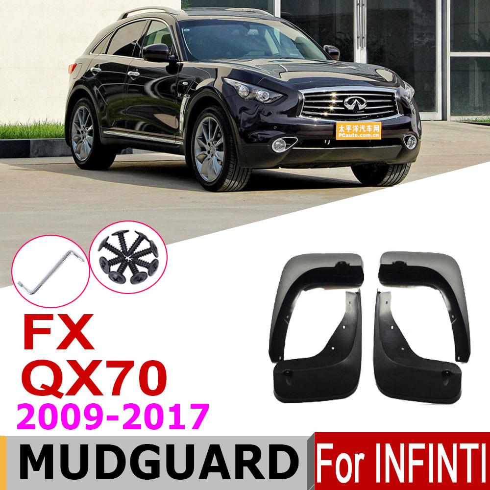 

Автомобильный брызговик для Infiniti QX70 FX Infiniti FX35 FX37 FX50 2017 ~ 2009 Fender брызговик, брызговики, аксессуары для брызговиков