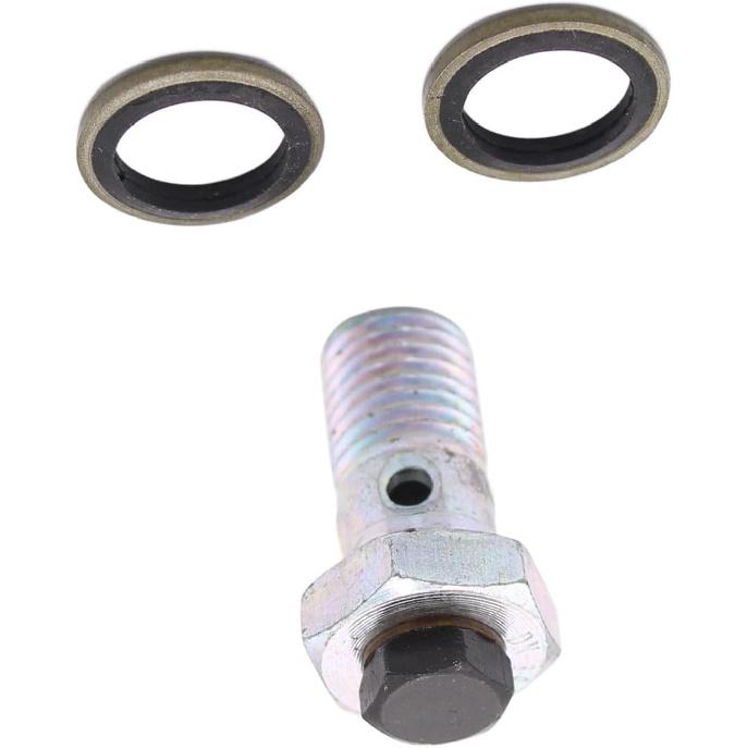 Hconcet New Fuel Filter Joint Tube Connector Banjo Bolt Compatible with Dodge Ram 2500 3500 Ford LN7000 5.9L Cummins 12V 3911446 3903216 3905860
