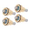 Set di 4 manopole per valvola di controllo escavatore, joystick in metallo, spingitori, rondelle per Komatsu PC200 6