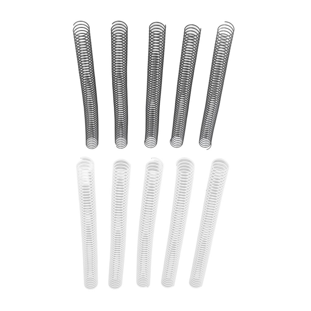 100Pcs Metall Spirale Bindung Spulen 19mm Durchmesser 48 Zähne 4:1 Pitch 170 Blatt Kapazität Bindespirale