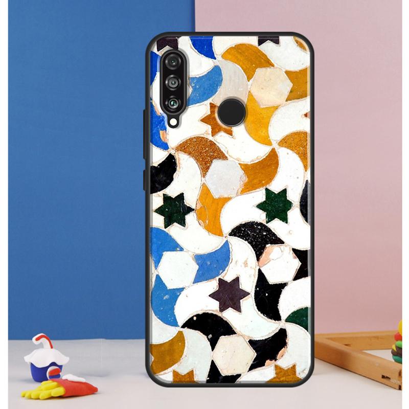 Moroccan Tile Case For Huawei Nova 12i 11i 8i 7i 12s Y73 Y70 Y90 Y60 Y72 Y61 Y91 9 10 SE P40 Lite P30 Pro