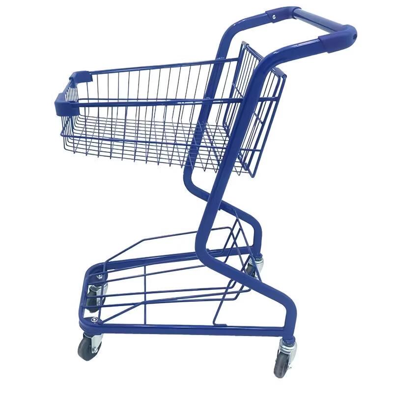 Jundingying Double-Layer Shopping Cart
