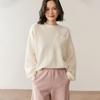 Women's Cashmere Round Neck Sweater - 2025 Autumn/Winter Collection, Loose Fit, Elegant Style, with Pockets for Warmth