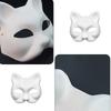 Therians Mask Set Furs,Eye Mesh,Felts Sheet DIY Foxes Cats Mask To Paint Furry Animal Mask Gear for Halloween Cosplay