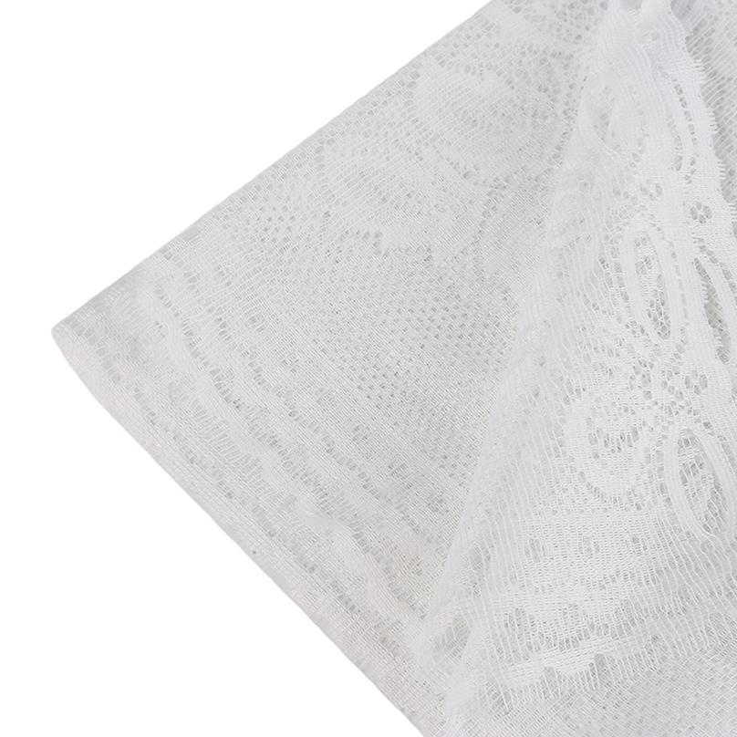 Europe and The United States Lace C-type Lace Kitchen Curtain White Small Door Curtain
