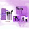 Luxurious 7pcs Makeup Brushes Set With Soft Artificial Fibers And Wooden Handles