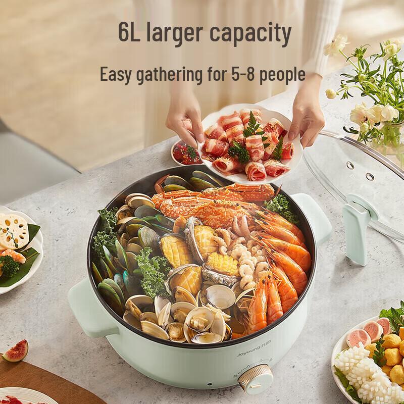 Joyoung 6L Multi-functional Electric Hot Pot CN Plug (adapter Included)
