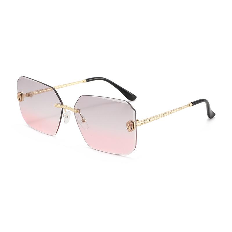 New  Metal Snake Sunglasses Women For Men Vintage Sun Glasses Steampunk Popular Outdoor Rimless Luxury Brand Designer Eyewear