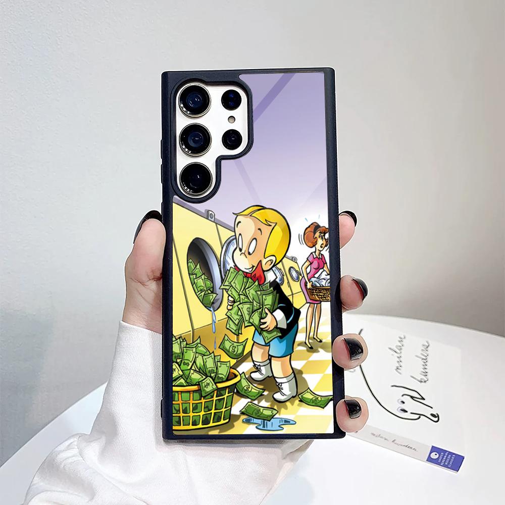 

Richie Rich Cartoon Phone Case For Samsung Galaxy S26 S25 S24 S23 S22 S21 S20 FE Edge Pro Plus Ultra PC+TPU Cover Galaxy S26 Ultra
