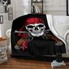 1pc pirate skull Throw Blanket Soft Flannel, Cozy All Season Polyester Perfect for Home, Office