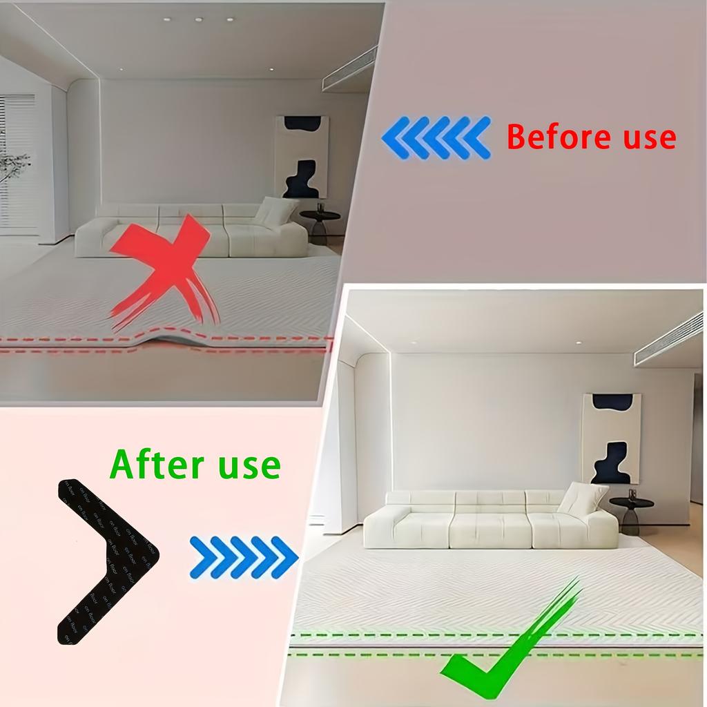 12/24pcs of Reusable, Non-Marking Carpet Anti-Slip Stickers, Suitable for Carpets, Bed Sheets, Mattresses, Sofa Cushions