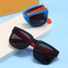 New Fashionable Folding Children Sunglasses Cute Baby Square Frame UV Protection Eyewear Summer Kids Accessories