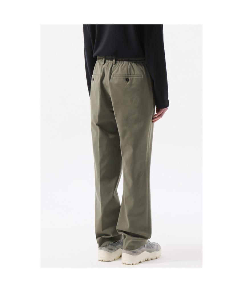 Keoseuuteommellou Khaki Tapered Fit Cotton Pants_Cwpas25111Khx