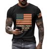 Fashionable Round Neck Short Sleeve Work Clothes Printed Tops For Mens Summer Tops