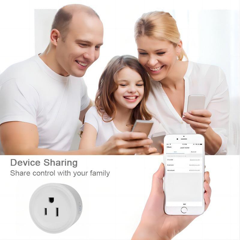 16A Smart WiFi Socket with Power Monitoring & Voice Control