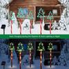 Solar LED Christmas Tree Lawn Lights – Outdoor Waterproof Fairy Lights for Garden Decor.