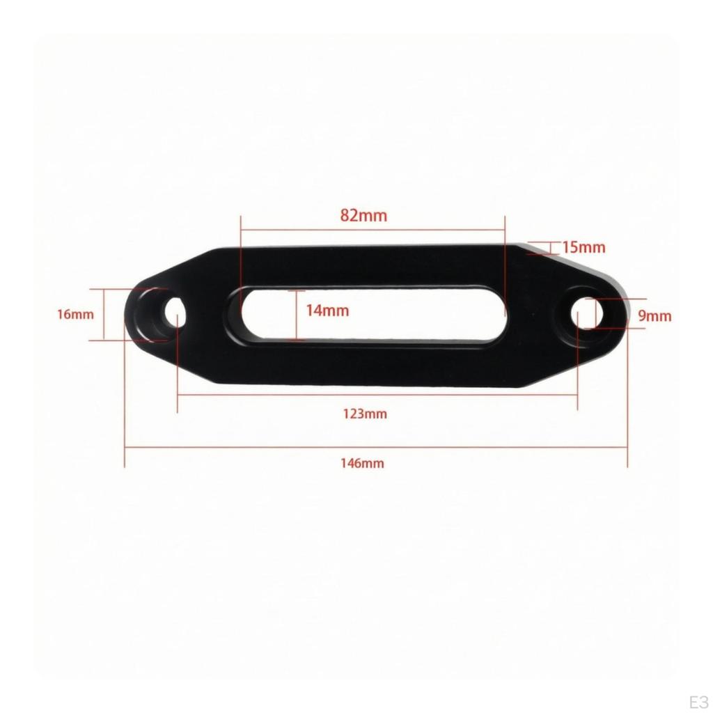 Winch Fairlead | Smooth Rounded Edges, LowProfile Design, Aluminum Fairlead, for Vehicle Winching