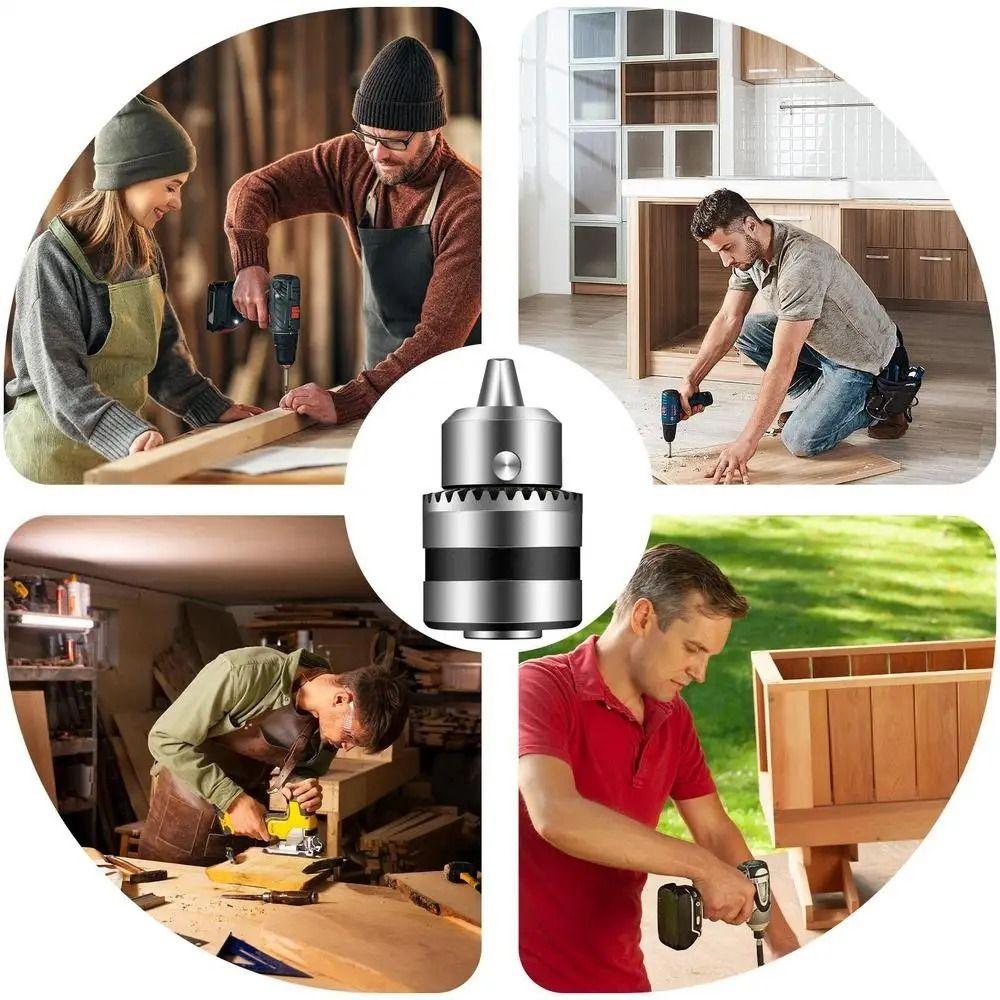 1.5-10mm Angle Grinder Adapter Thread Collet with Key Drill Convert Adapter  Drilling Machine Bench