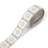 Faux Pearl Rhinestone Ribbon 1 Yard Self Adhesive Decorative Strip Elegant White Faux Pearl Accent Strip for Clothing Shoes Phone DIY Crafts