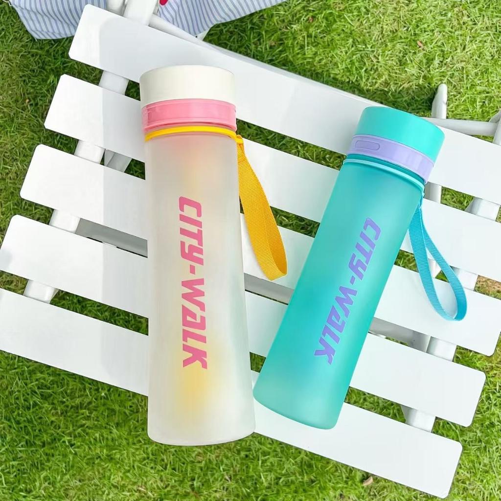 Water bottle Yichang water cup male and female students cup plastic cup easy cup simple and portable summer sports plastic kettle outdoor