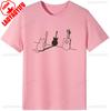 For Work or School Guitar Funny Cute Cat TShirt Mens Womens Short Sleeve Parody Pattern Clothes Birthday Gift Graphic Tshirt