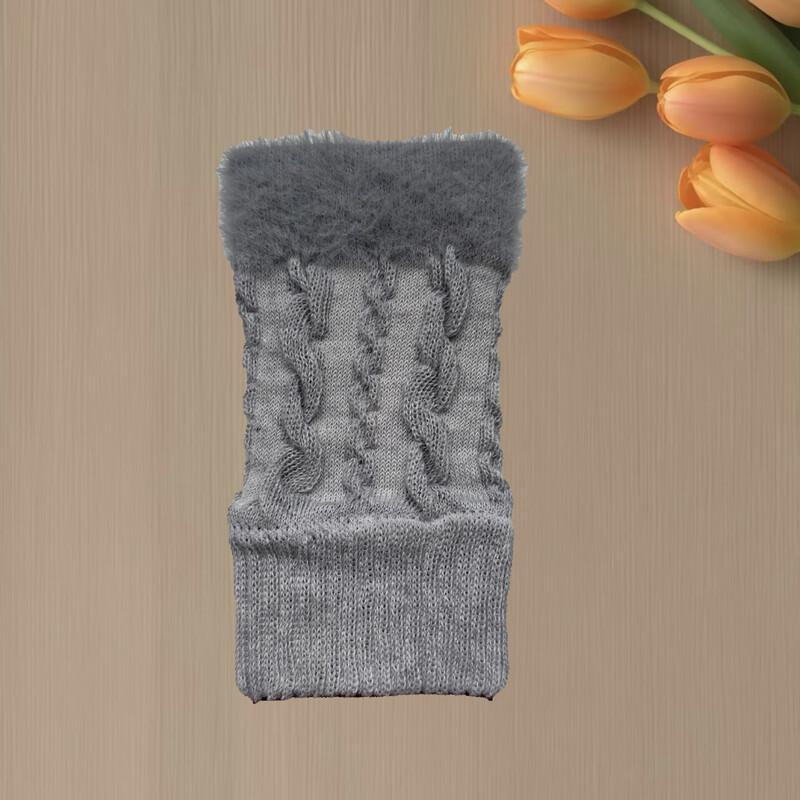 Unisex Knit Half-Finger Warm Gloves