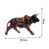 Funny Animal Statue Resin Sculpture Table Centerpiece Decor Graffiti Cow Figurine for Bookshelf Dining Room Porch Bedroom Home
