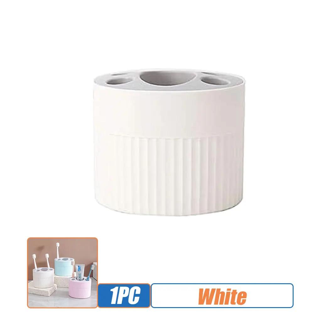 

1 шт., держатель для зубной щетки, зубной пасты, кисточка для бритья, держатель для электрической зубной щетки, органайзер, подставка, коробка для аксессуаров для ванной комнаты белый