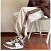 Oversized Relaxed Fit Sweatpants Color Contrast Design Joggers Comfortable Lounge Pants