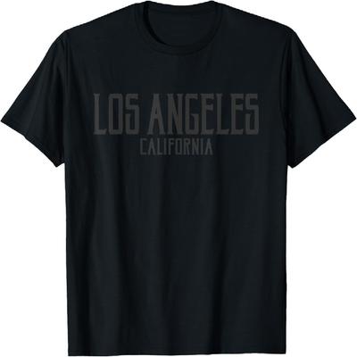 Los Angeles Kalifornien Text Schwarzer Aufdruck T-Shirt