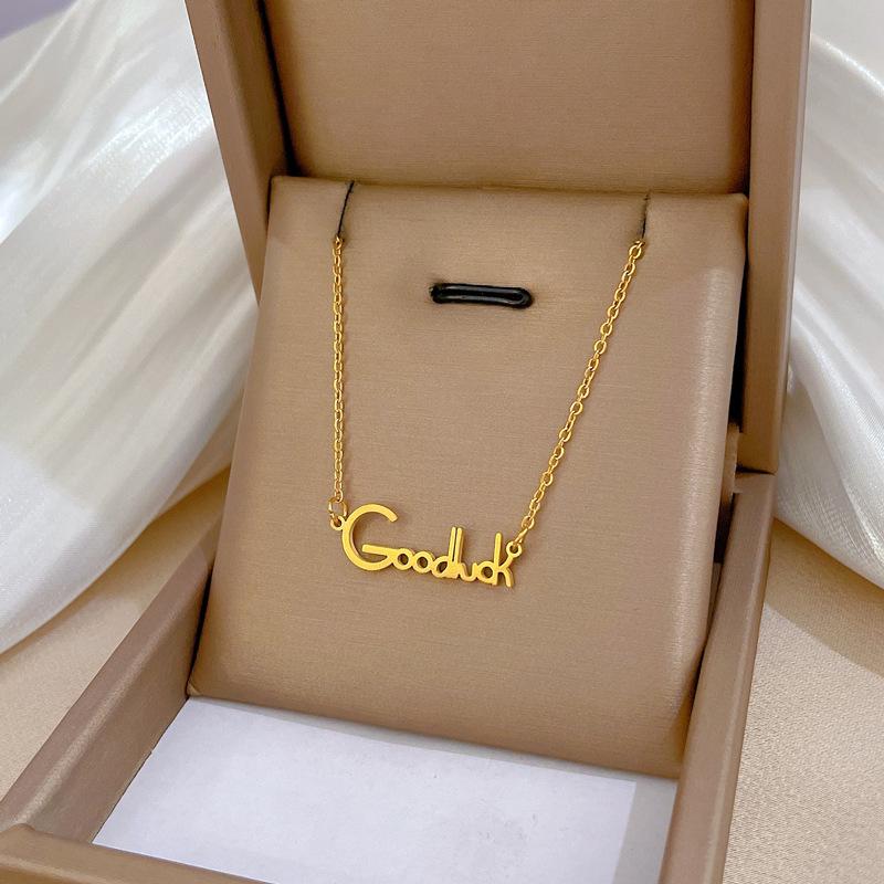 Real Gold Electroplating In The Furnace, Good Color Retention, Cold Necklace, Female Collarbone Chain With Jewelry